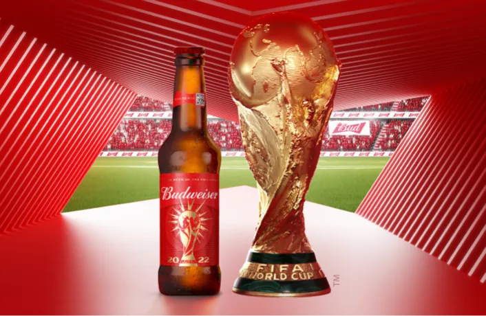 Budweiser and World Cup Trophy Budweiser and World Cup Trophy